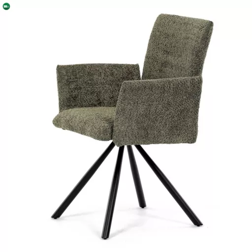 Zöld Bouclé Étkezőszék. DCH-W1117 GRN2