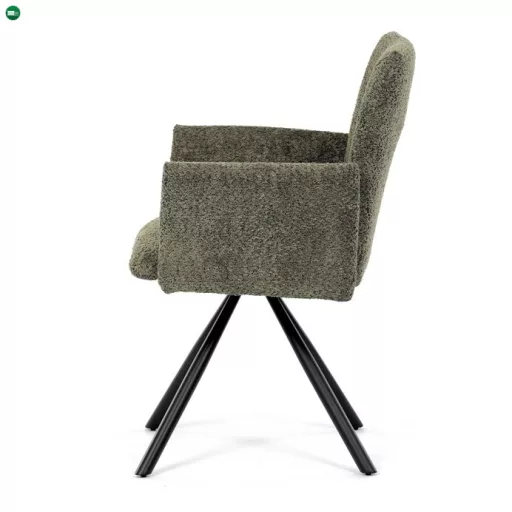 Zöld Bouclé Étkezőszék. DCH-W1117 GRN2