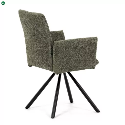 Zöld Bouclé Étkezőszék. DCH-W1117 GRN2