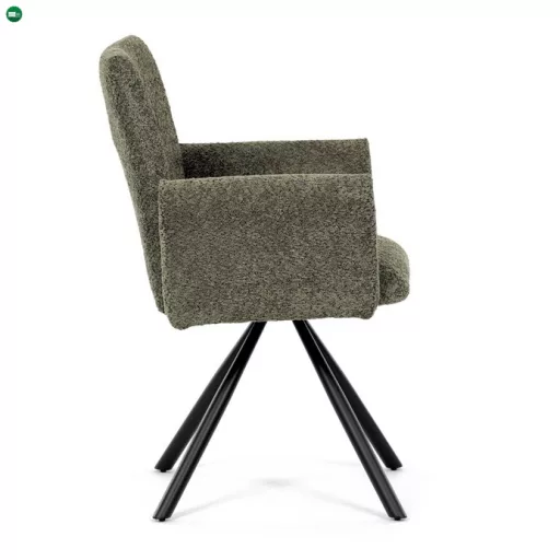Zöld Bouclé Étkezőszék. DCH-W1117 GRN2