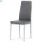Étkezőszék szürke színben, ökobőr kárpittal DCL-377 GREY