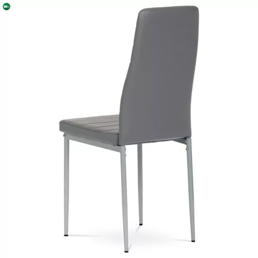 Étkezőszék szürke színben, ökobőr kárpittal DCL-377 GREY