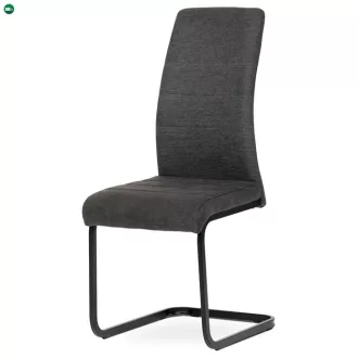   Szánkótalpas Étkezőszék Szürke Szövet Kárpitozással DCL-414