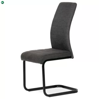   Szánkótalpas Étkezőszék Szürke Szövet Kárpitozással DCL-414