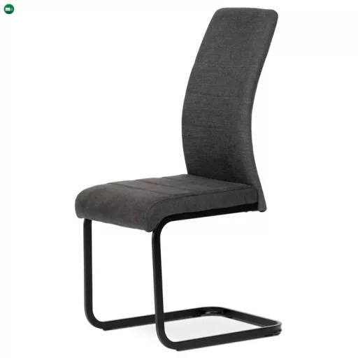 Szánkótalpas Étkezőszék Szürke Szövet Kárpitozással DCL-414