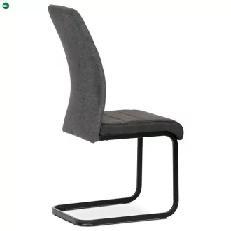   Szánkótalpas Étkezőszék Szürke Szövet Kárpitozással DCL-414
