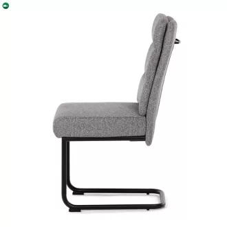   Szürke Szövet Étkezőszék, Ezüst Árnyalattal. DCL-P3107 SIL2