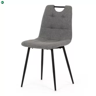 Étkezőszék, szürke, szövet, DCL-V2017 GREY2