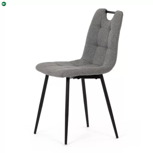 Étkezőszék, szürke, szövet, DCL-V2017 GREY2