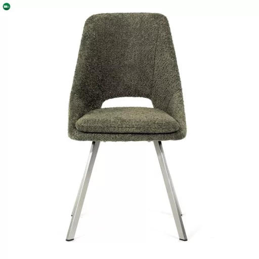 Zöld Bouclé Étkezőszék. DCL-W1174 GRN2