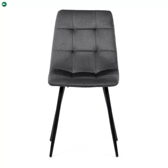 Étkezőszék, szürke, bársony szövet, DCL-X7015 GREY2