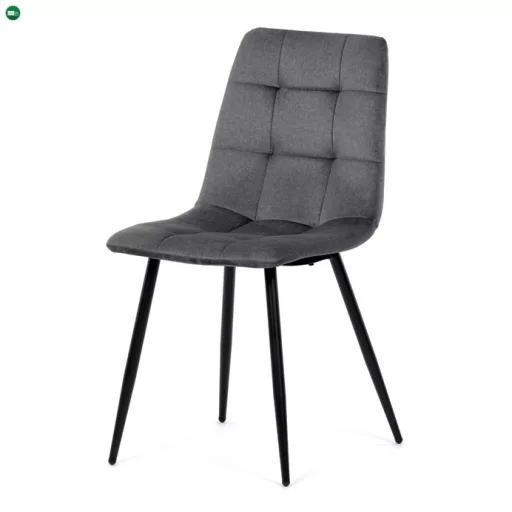 Étkezőszék, szürke, bársony szövet, DCL-X7015 GREY2