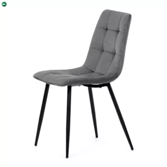 Étkezőszék, szürke, bársony szövet, DCL-X7015 GREY2