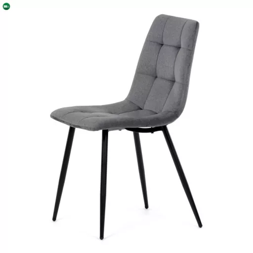 Étkezőszék, szürke, bársony szövet, DCL-X7015 GREY2