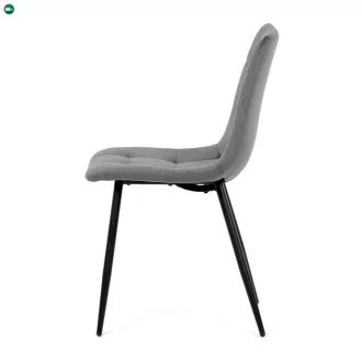 Étkezőszék, szürke, bársony szövet, DCL-X7015 GREY2
