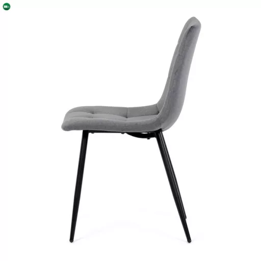 Étkezőszék, szürke, bársony szövet, DCL-X7015 GREY2