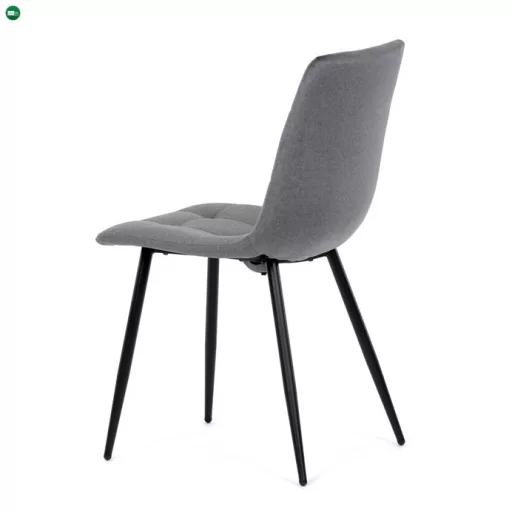 Étkezőszék, szürke, bársony szövet, DCL-X7015 GREY2