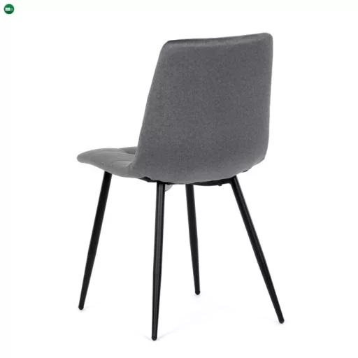 Étkezőszék, szürke, bársony szövet, DCL-X7015 GREY2