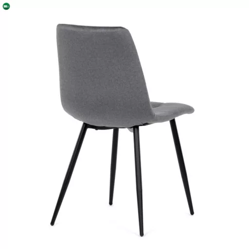 Étkezőszék, szürke, bársony szövet, DCL-X7015 GREY2