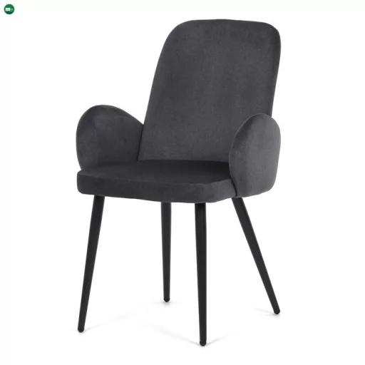 Szürke Bársony Étkezőszék. DCL-X7129 GREY2