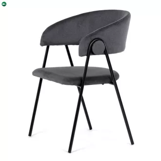 Szürke Bársony Étkezőszék. DCL-X7130 GREY2