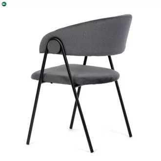 Szürke Bársony Étkezőszék. DCL-X7130 GREY2