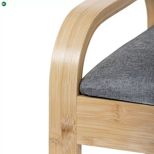Natúr Bambusz Cipős, Szürke Betétekkel. DR-N1016 GREY2