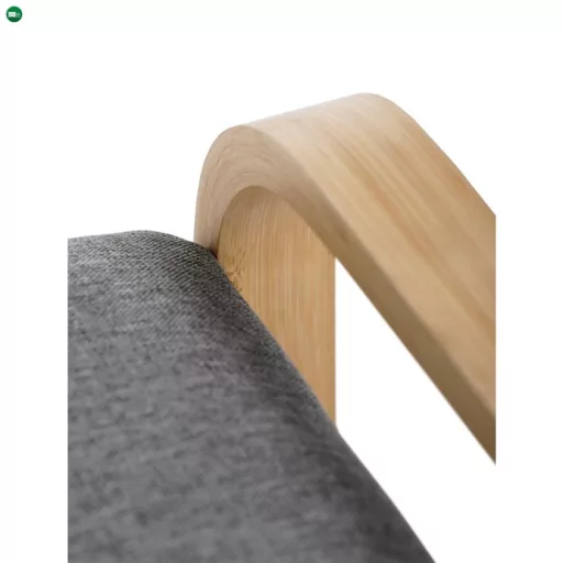 Natúr Bambusz Cipős, Szürke Betétekkel. DR-N1016 GREY2