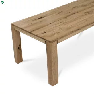 Étkezőasztal 180x90 cm, tömör tölgy lábak 8x8 cm