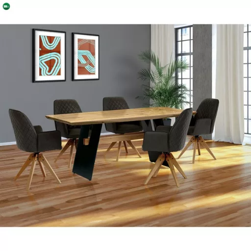 Tömör Tölgy Étkezőasztal 200×100 cm. DS-M200 DUB