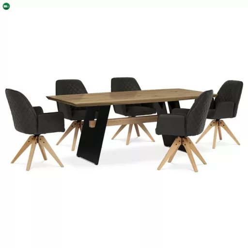 Tömör Tölgy Étkezőasztal 200×100 cm. DS-M200 DUB