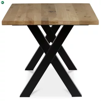 Tömör Tölgy Étkezőasztal 160×90 cm. DS-X160 DUB
