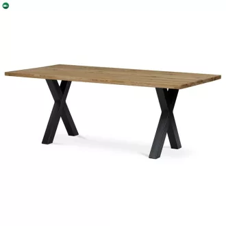 Tömör Tölgy Étkezőasztal 200×100 cm. DS-X200 DUB