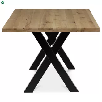 Tömör Tölgy Étkezőasztal 200×100 cm. DS-X200 DUB