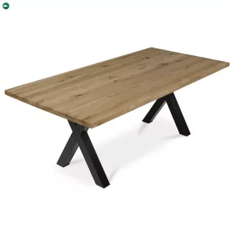 Tömör Tölgy Étkezőasztal 200×100 cm. DS-X200 DUB