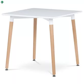 Étkezőasztal 80×80 cm, MDF, Fehér. DT-303 WT