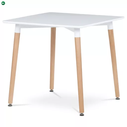 Étkezőasztal 80×80 cm, MDF, Fehér. DT-303 WT