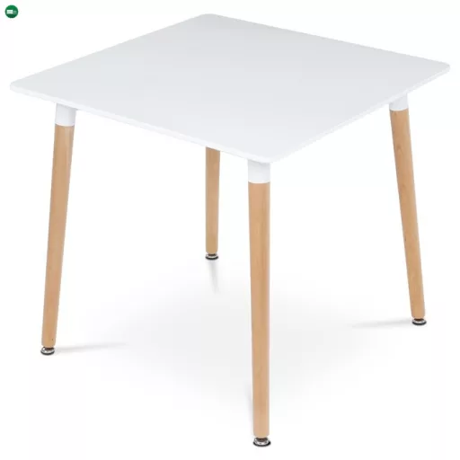 Étkezőasztal 80×80 cm, MDF, Fehér. DT-303 WT
