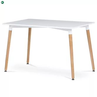 Étkezőasztal 120×80 cm, MDF, Fehér. DT-304 WT