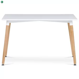 Étkezőasztal 120×80 cm, MDF, Fehér. DT-304 WT