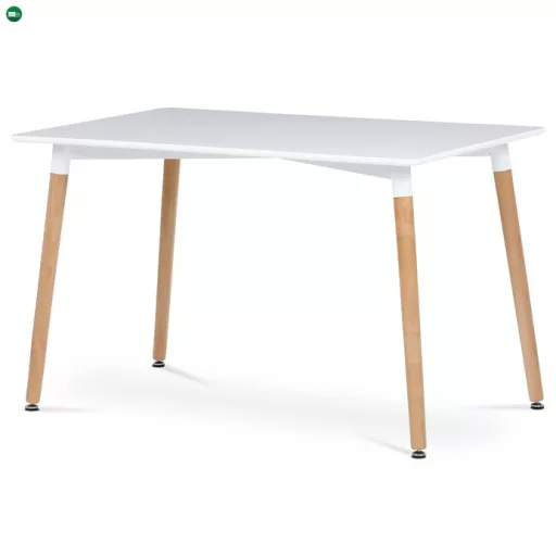 Étkezőasztal 120×80 cm, MDF, Fehér. DT-304 WT