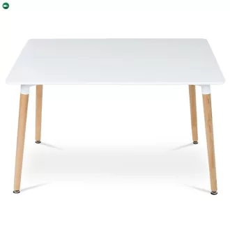 Étkezőasztal 120×80 cm, MDF, Fehér. DT-304 WT