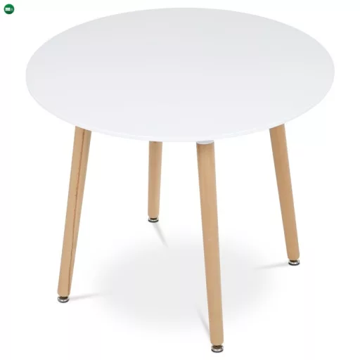 Étkezőasztal 90×90 cm, MDF, Fehér. DT-306 WT