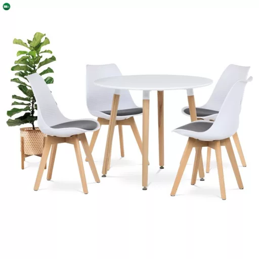 Étkezőasztal 90×90 cm, MDF, Fehér. DT-306 WT