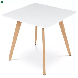 Étkezőasztal 80×80 cm, MDF, Fehér. DT-312 WT