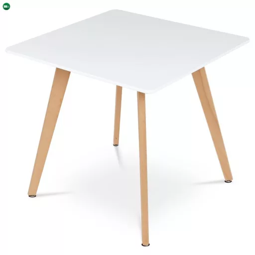 Étkezőasztal 80×80 cm, MDF, Fehér. DT-312 WT