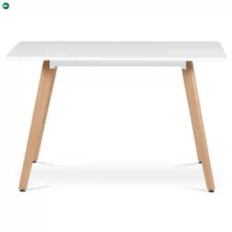 Étkezőasztal 120×80 cm, MDF, Fehér. DT-313 WT