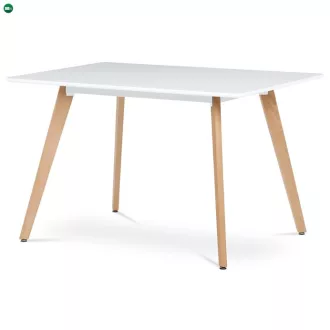 Étkezőasztal 120×80 cm, MDF, Fehér. DT-313 WT