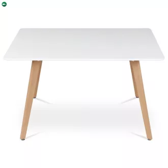 Étkezőasztal 120×80 cm, MDF, Fehér. DT-313 WT