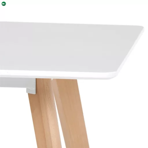 Étkezőasztal 120×80 cm, MDF, Fehér. DT-313 WT